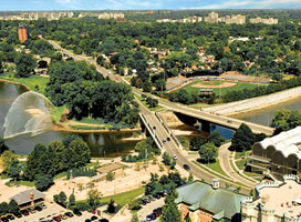London, Ontario bird's eye view of london
