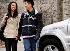 Students with a jeep