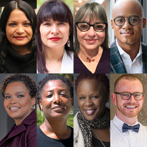 Eight portraits of members of Western's first anti-racism and EDI advisory council