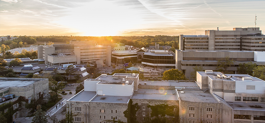 Aerial view of Western University