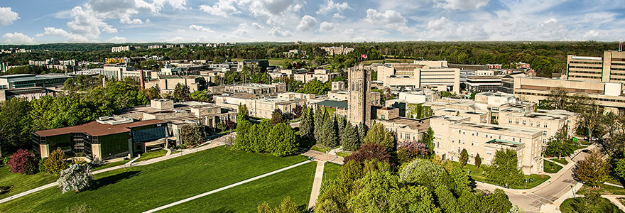 aerial view of Western University campus