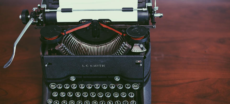 Typewriter image