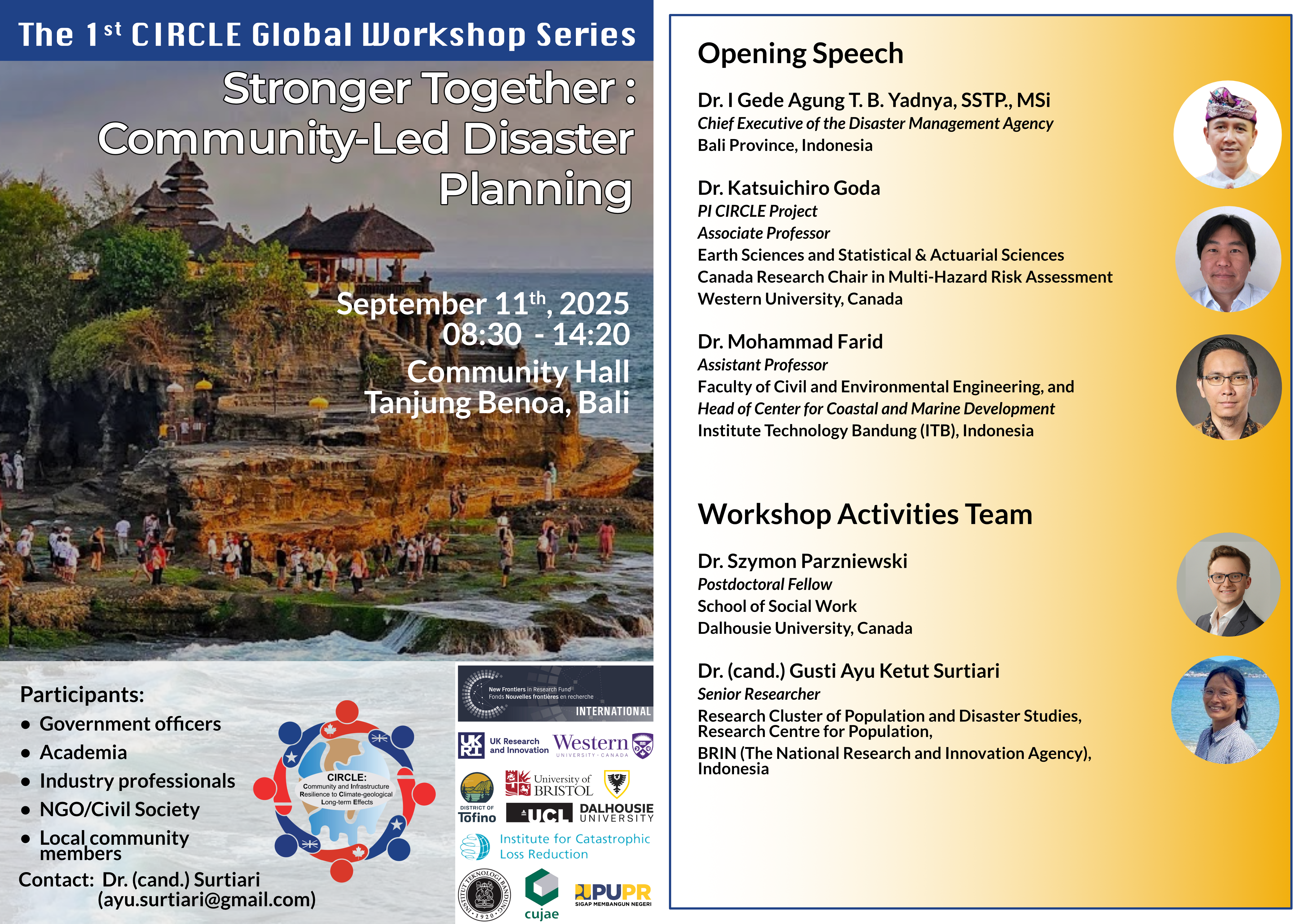 Bali Workshop Flyer