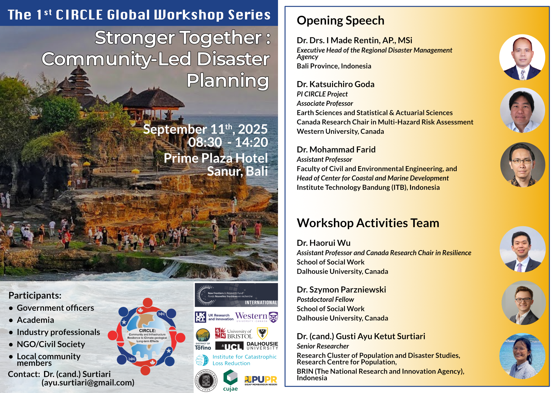 Bali Workshop Flyer