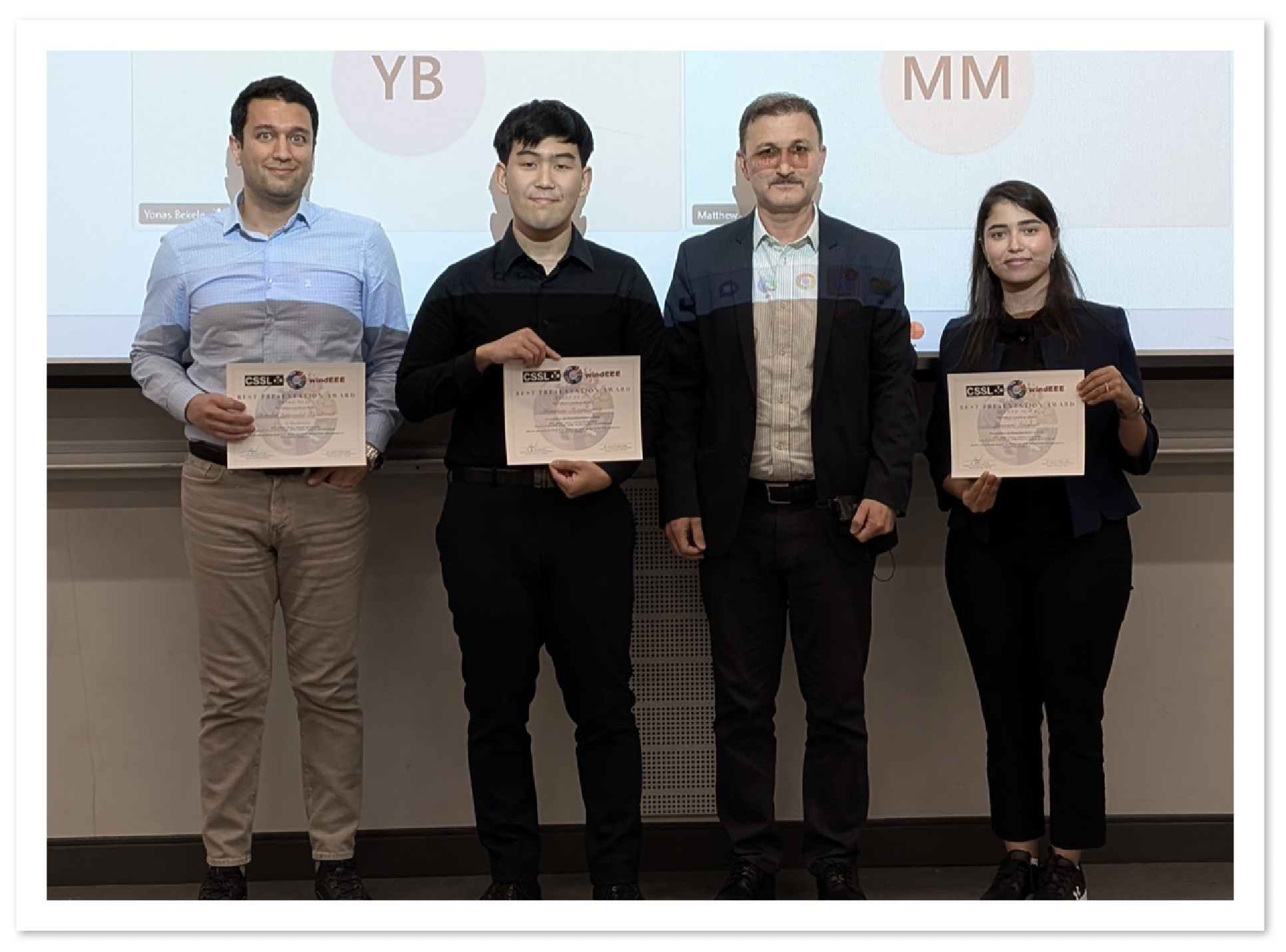 Receivers of Student Presenter Awards