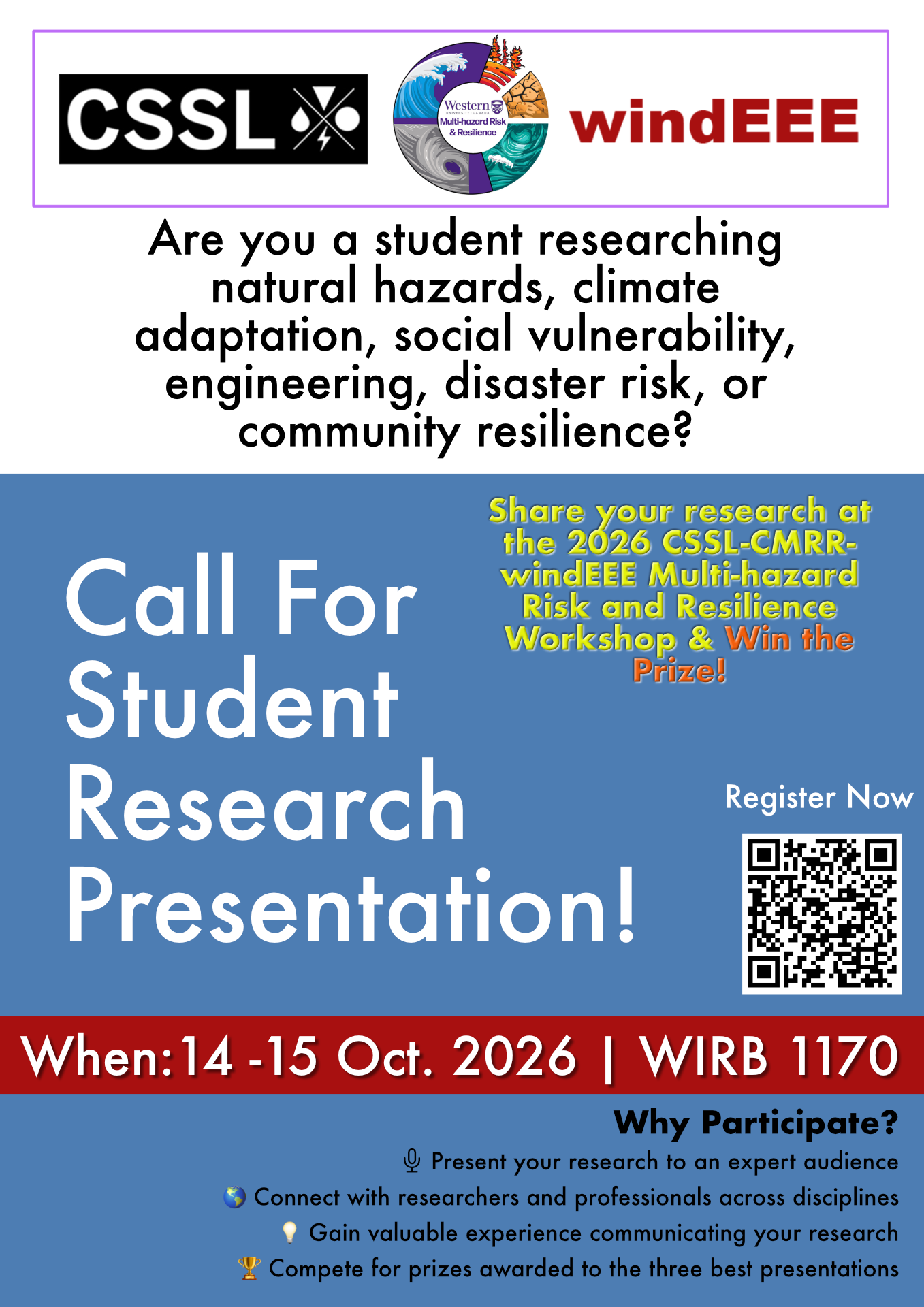 Call for Student Presenters