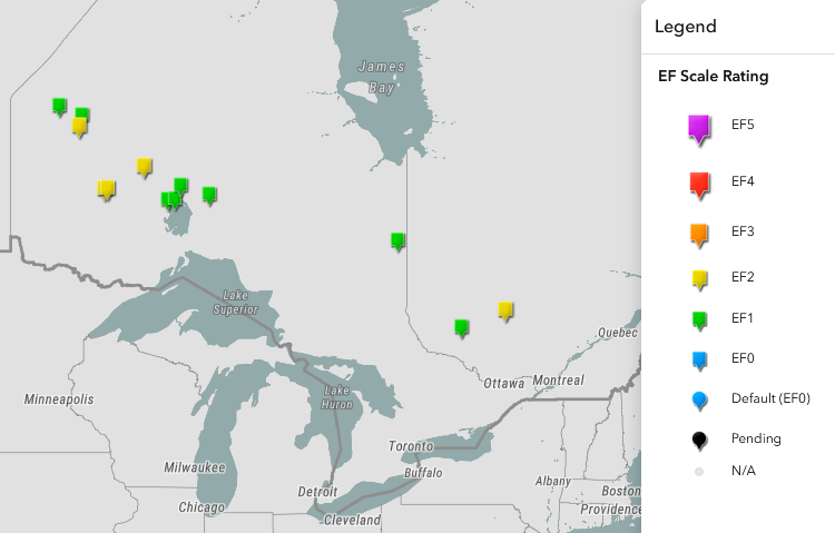 2024 Tornado Update III map