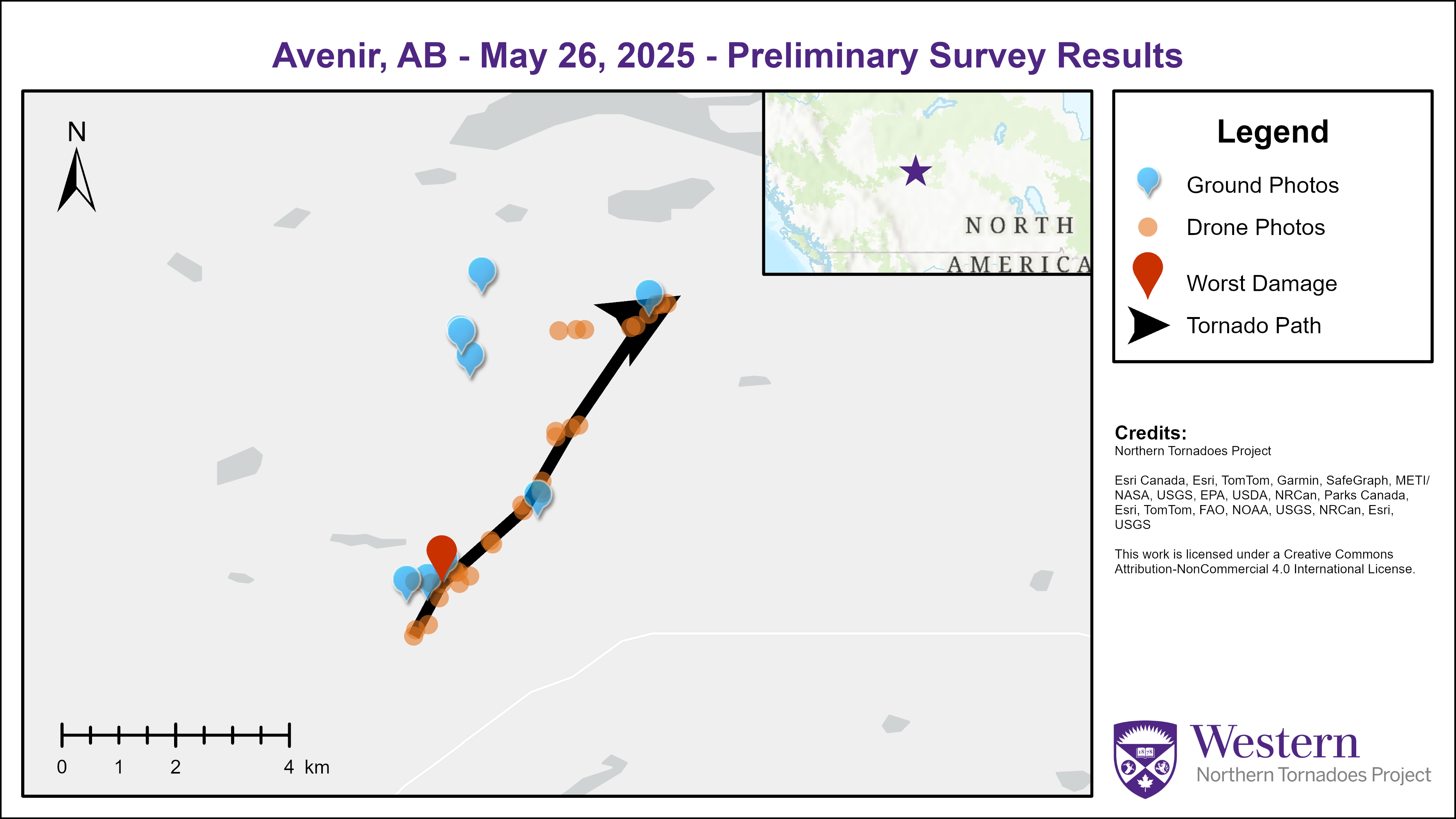 Avenir survey map