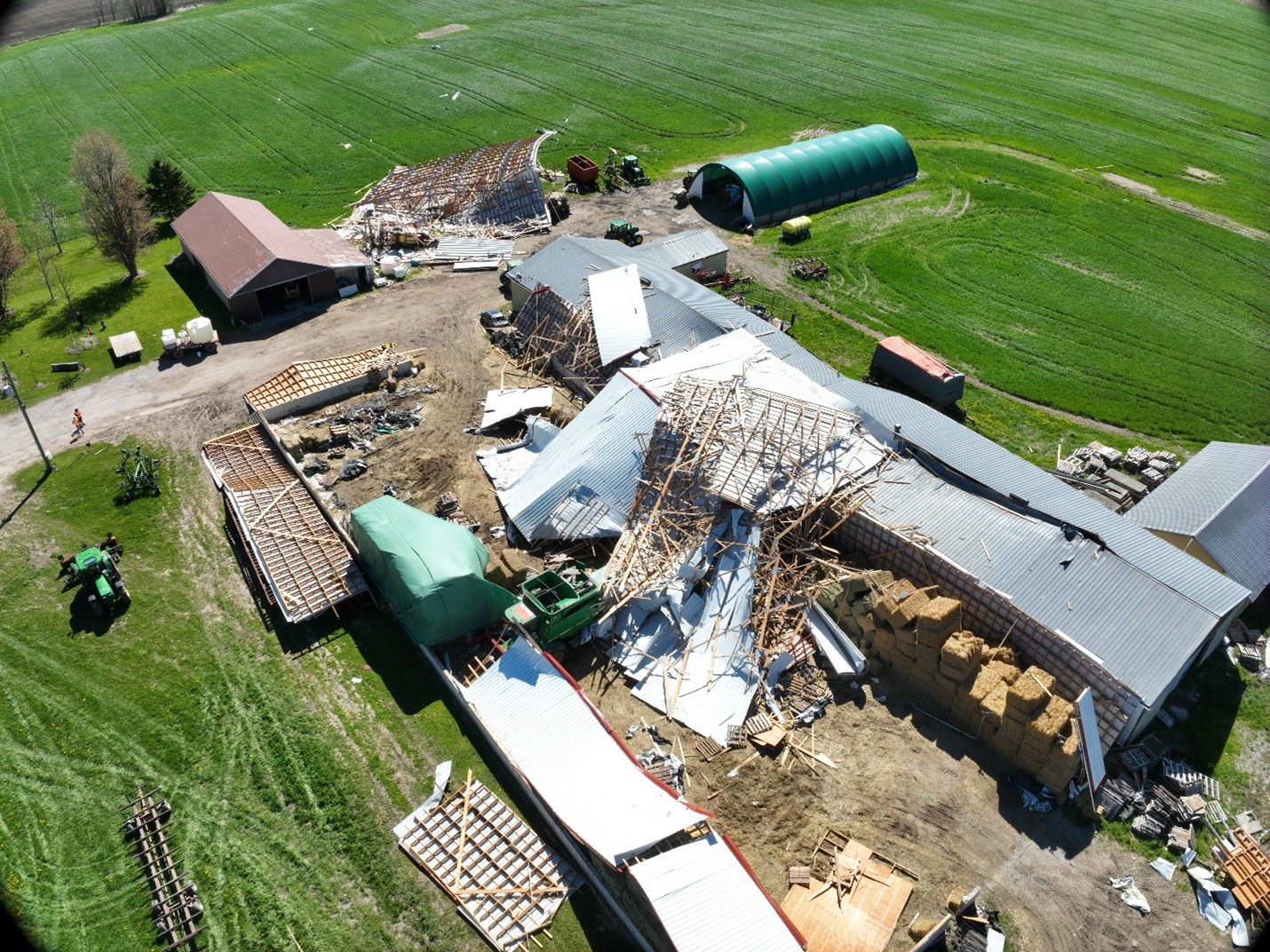 Lucan-area microburst damage