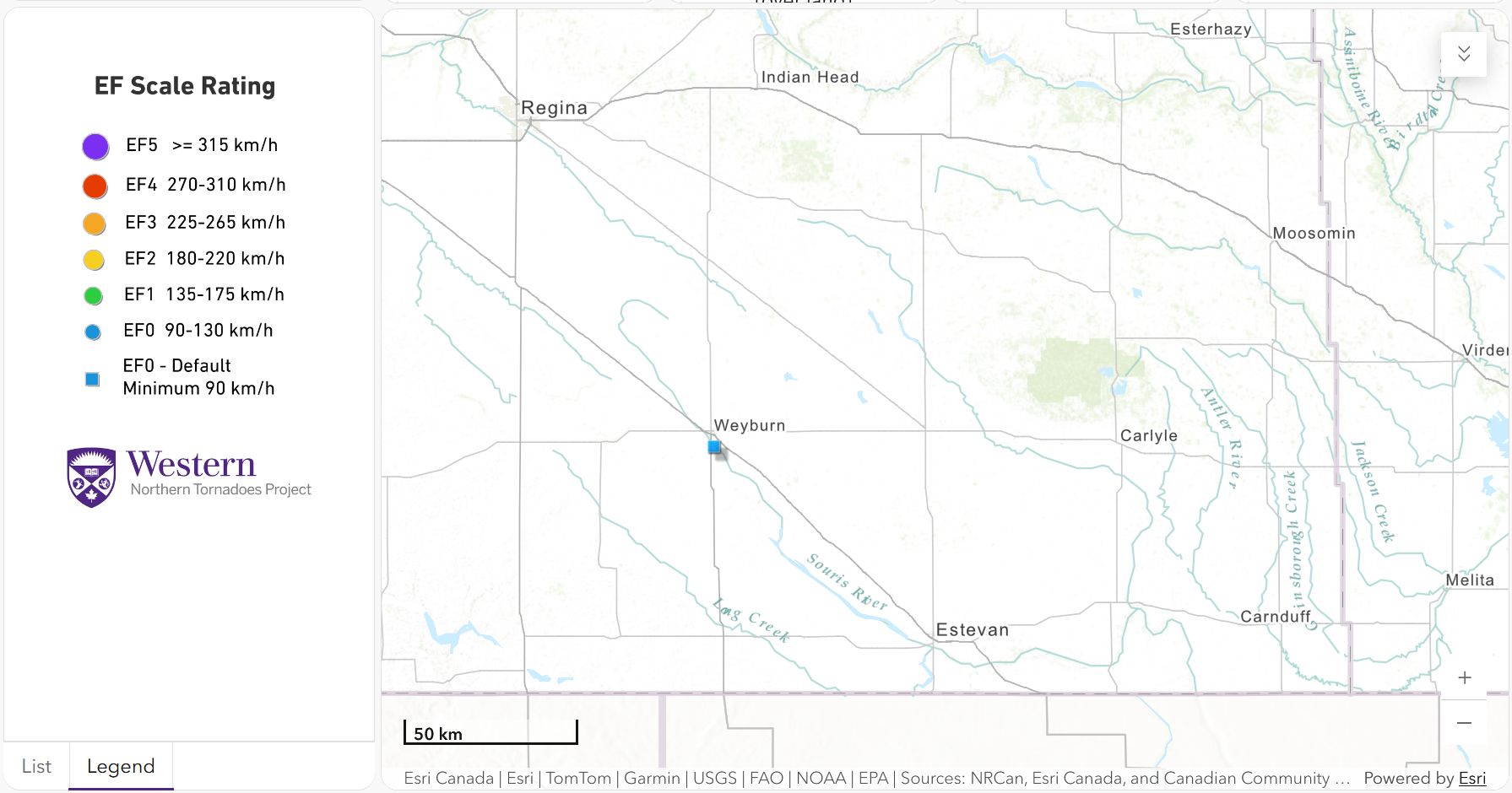 Regional map