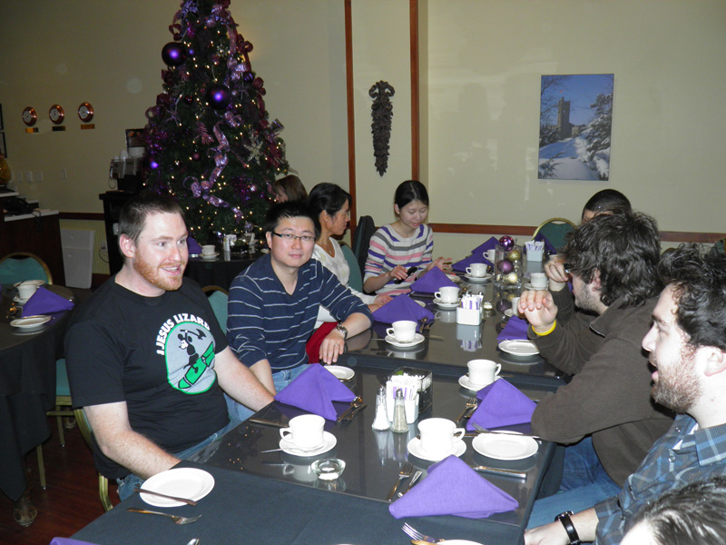 Beier lab members at christmas lunch