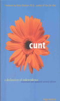 Cunt book cover. Cunt book cover.