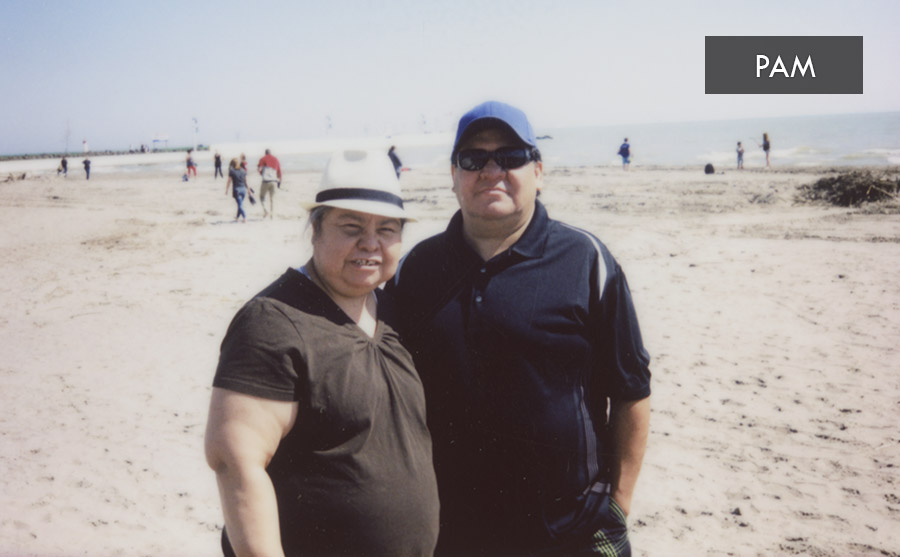 Pam and Glenn at beach