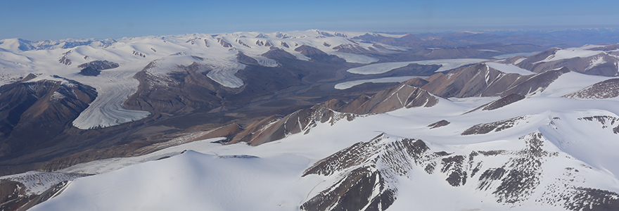 View of arctic by plane