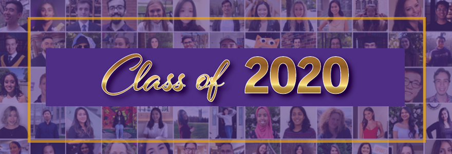 Graduating Class Mosaic Banner. Text: Class of 2020.