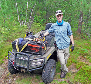 Some places where Jon traveled were accessible only by an ATV.