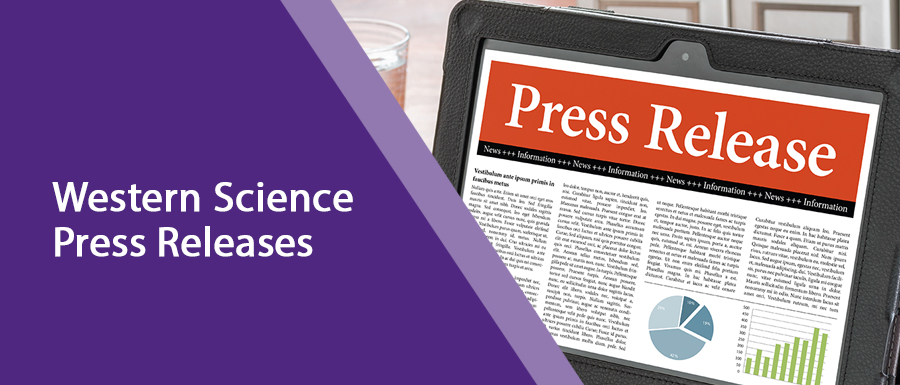 Press Releases - Faculty of Science - Western University