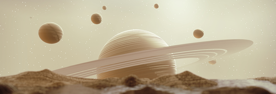 Artist Rendering of Saturn System