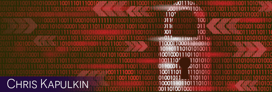 Digital encryption representation with lock and binary code