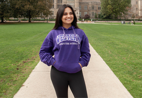 Science student on University College hill