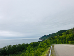 A photo of a road in Cape Breton
