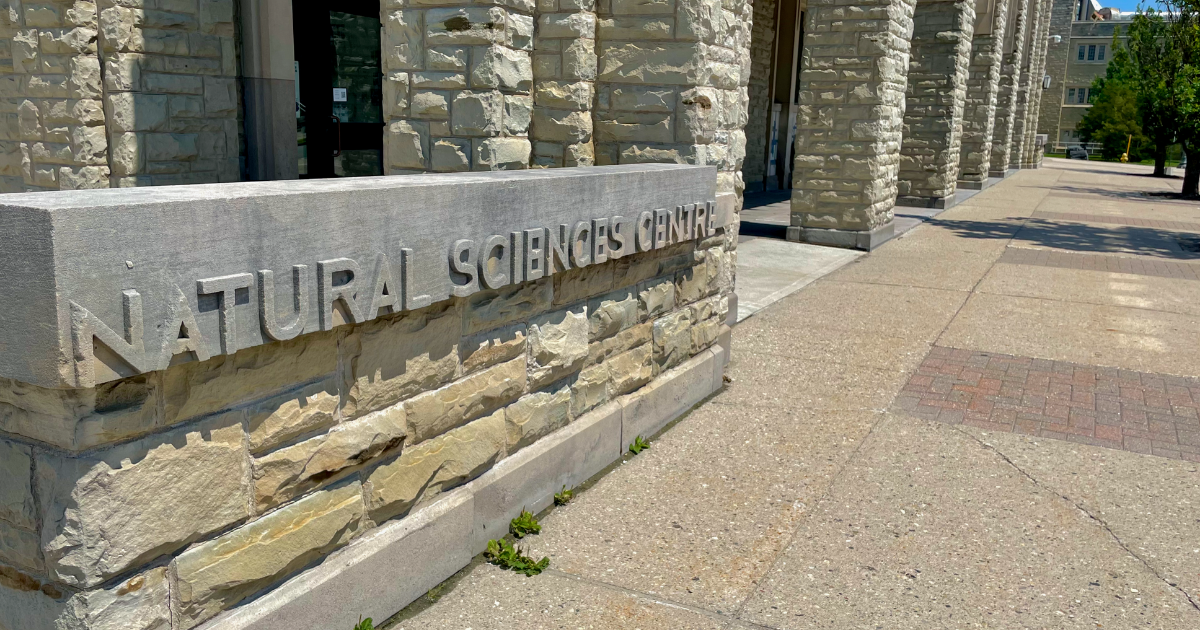 A photo of the Natural Sciences building enterance