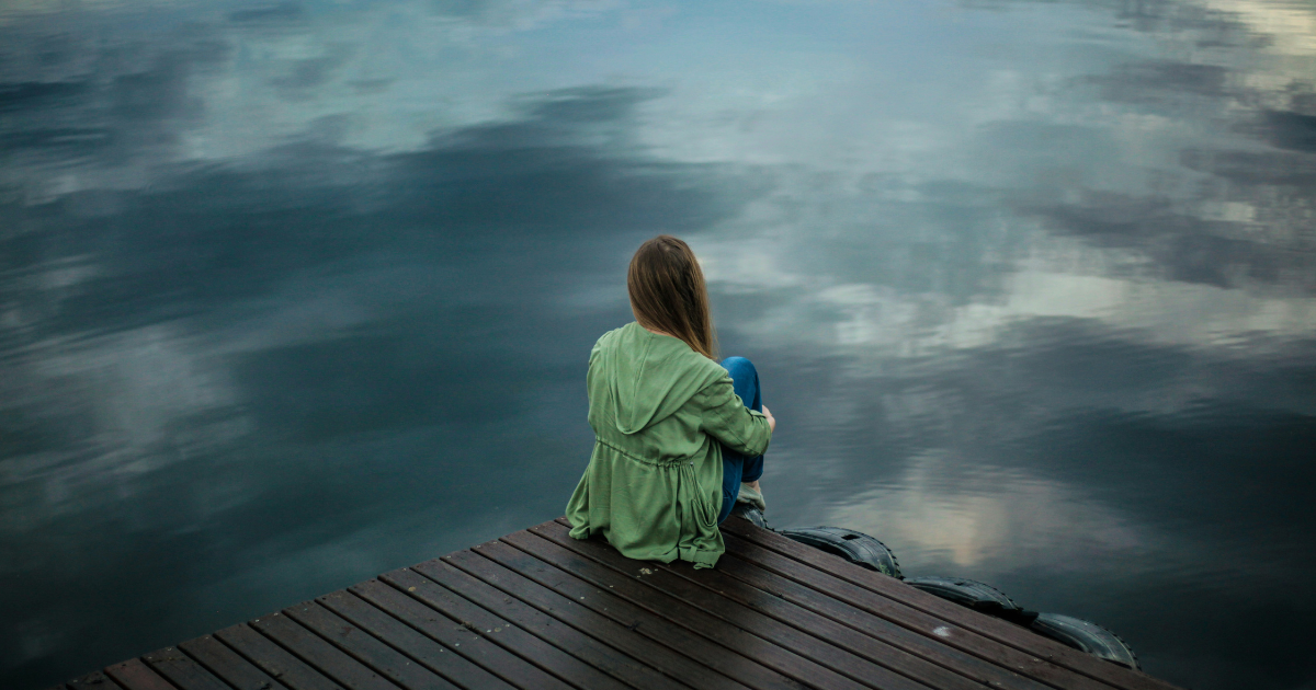 girl and river