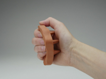 Tanya Doody - clay sculpture with spikes in hand