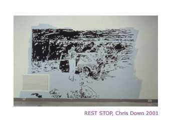 Artlab MFA Thesis Exhibition: Chris Down, Rest Stop (2001)