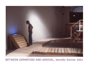 Artlab MFA Thesis Exhibition: Jennifer Dorner, Between Departure and Arrival (2001)