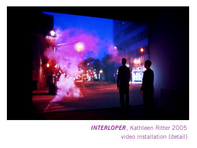 Artlab MFA Thesis Exhibition: Kathleen Ritter, Interloper (2005) video installation