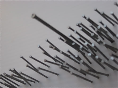 Artlab Exhibition - Out on a Limb: Recent Epic Journeys in Search of Mother Earth, detail of nail drawing