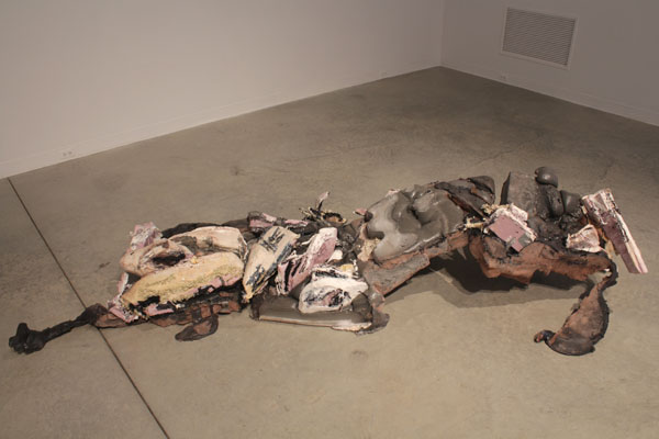 installation view, floor sculpture