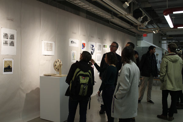 opening reception, installation view