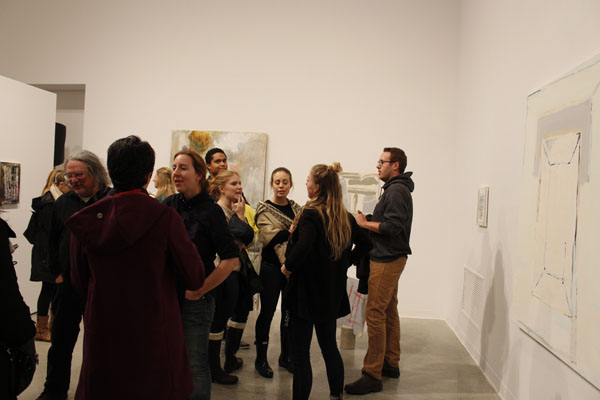 exhibition reception in gallery