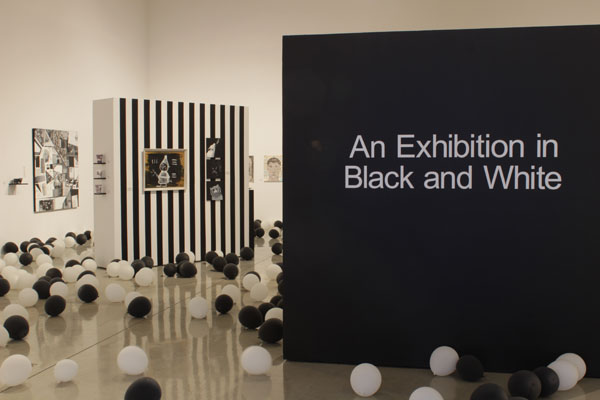 An Exhibition in Black and White, installation view