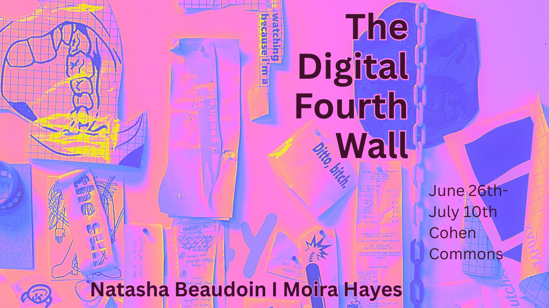 pink banner with title digital fourth wall