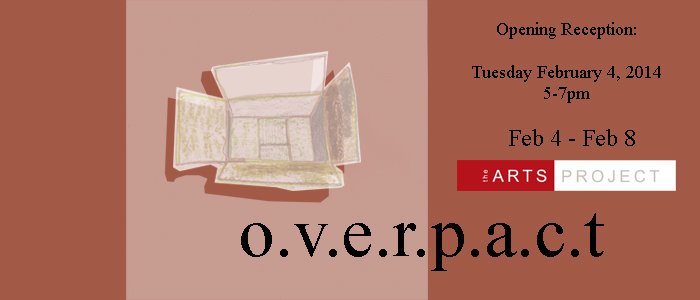 overpact exhibition at the Arts Project