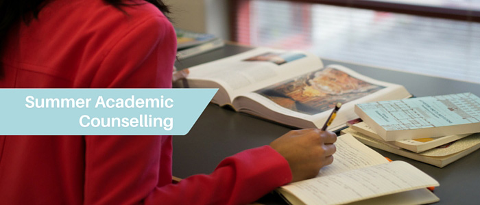 academic counselling, summer 2015