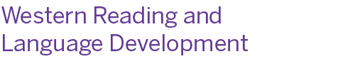 Western Reading and Language Development