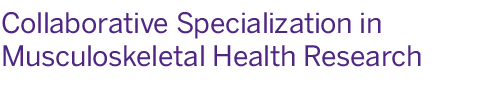 Collaborative Specialization in Musculoskeletal Health Research